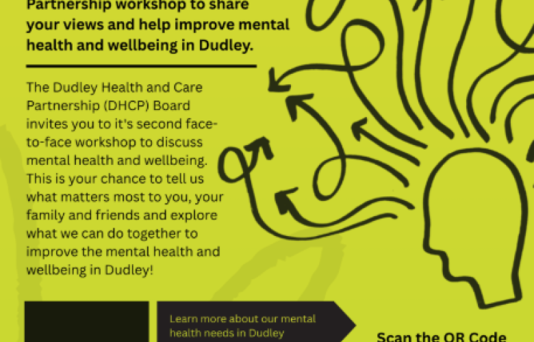 Poster for the mental health and wellbeing event